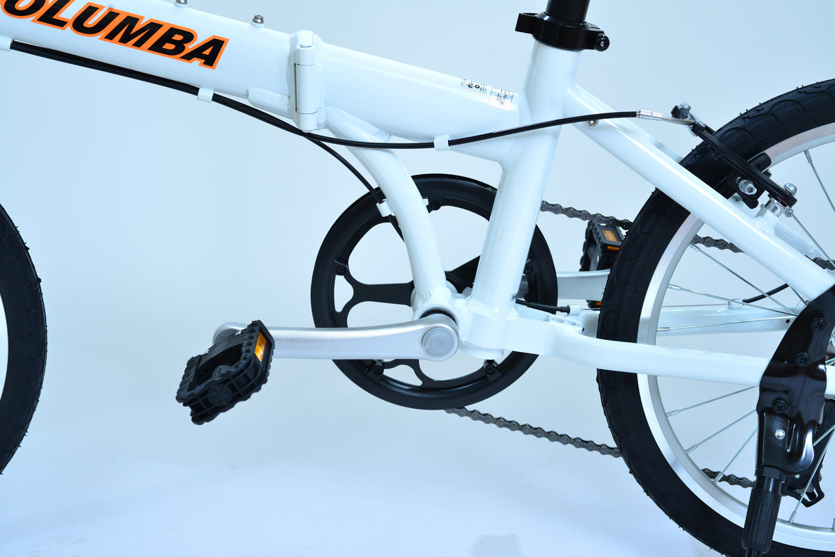 White Folding Bike. – Columba Bike