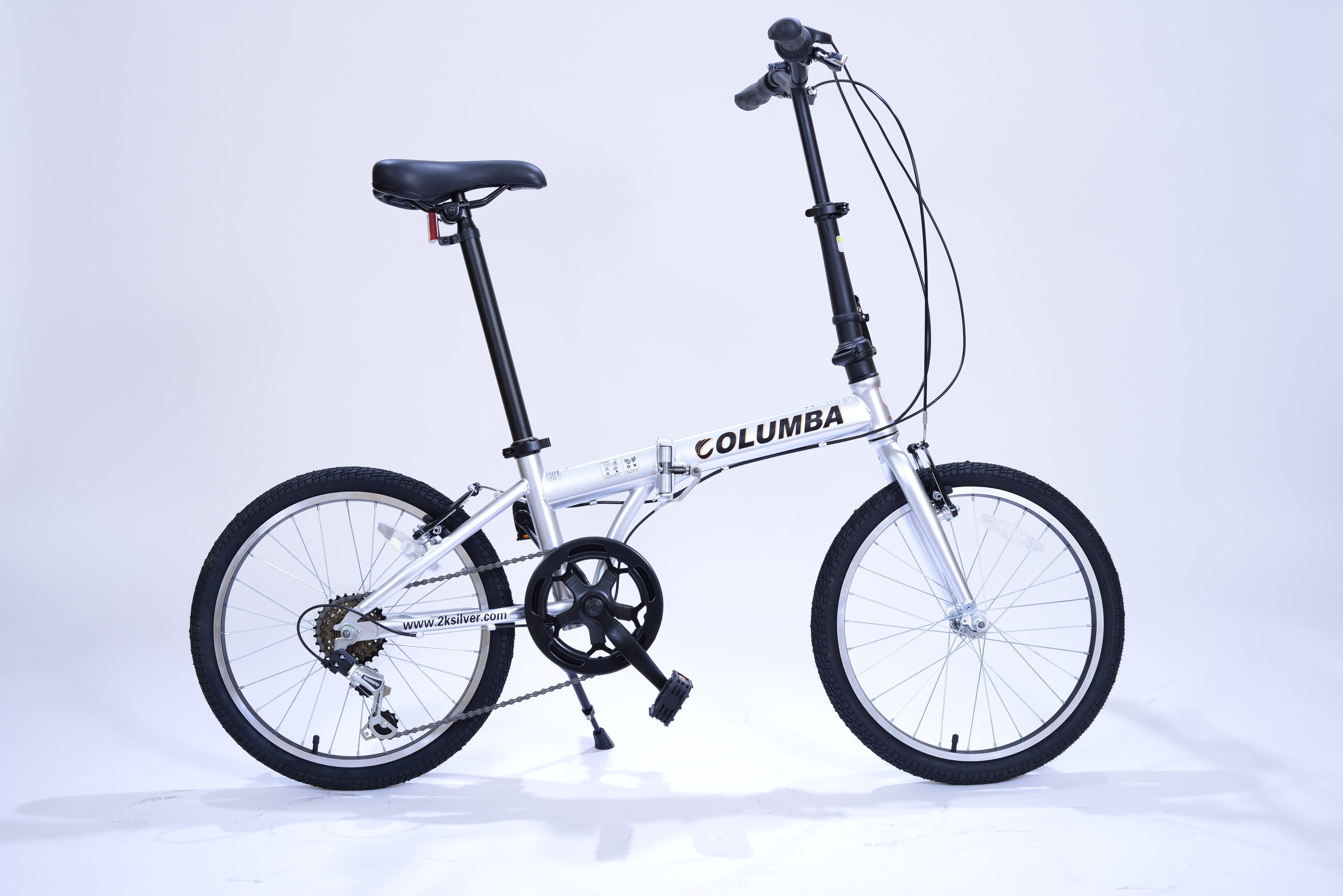 20 Steel Folding Bike Silver Columba Bike